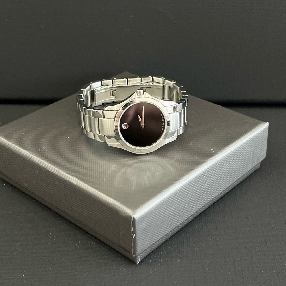 Movado Serio Stainless Steel Bracelet Watch Woman